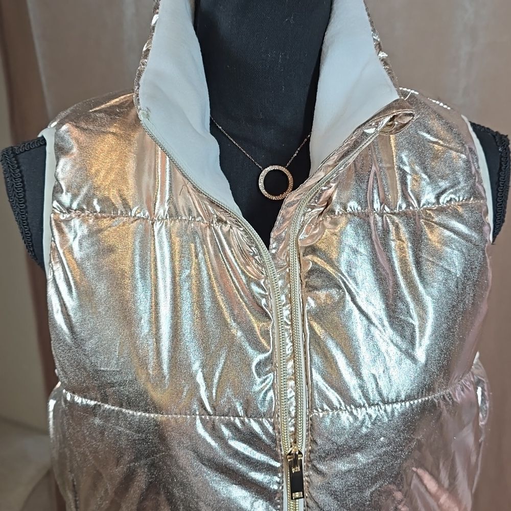 Rose Gold Puffer Vest - Picture 10 of 14